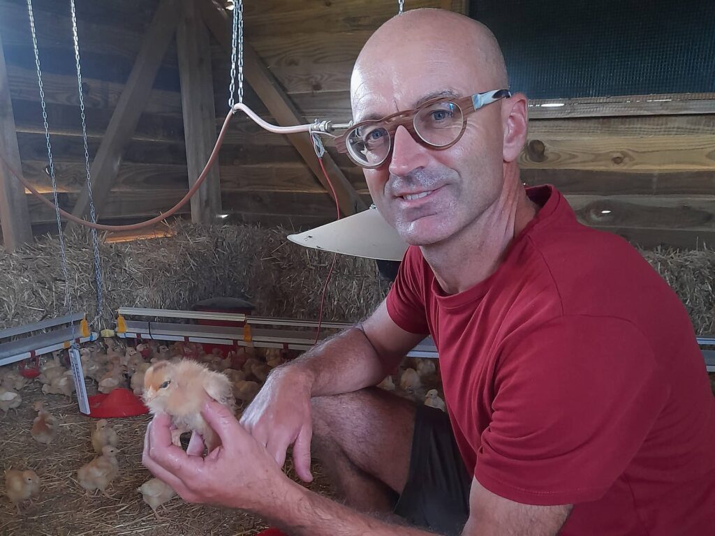Cédric Retours, paysan de la ferme de Vigneau