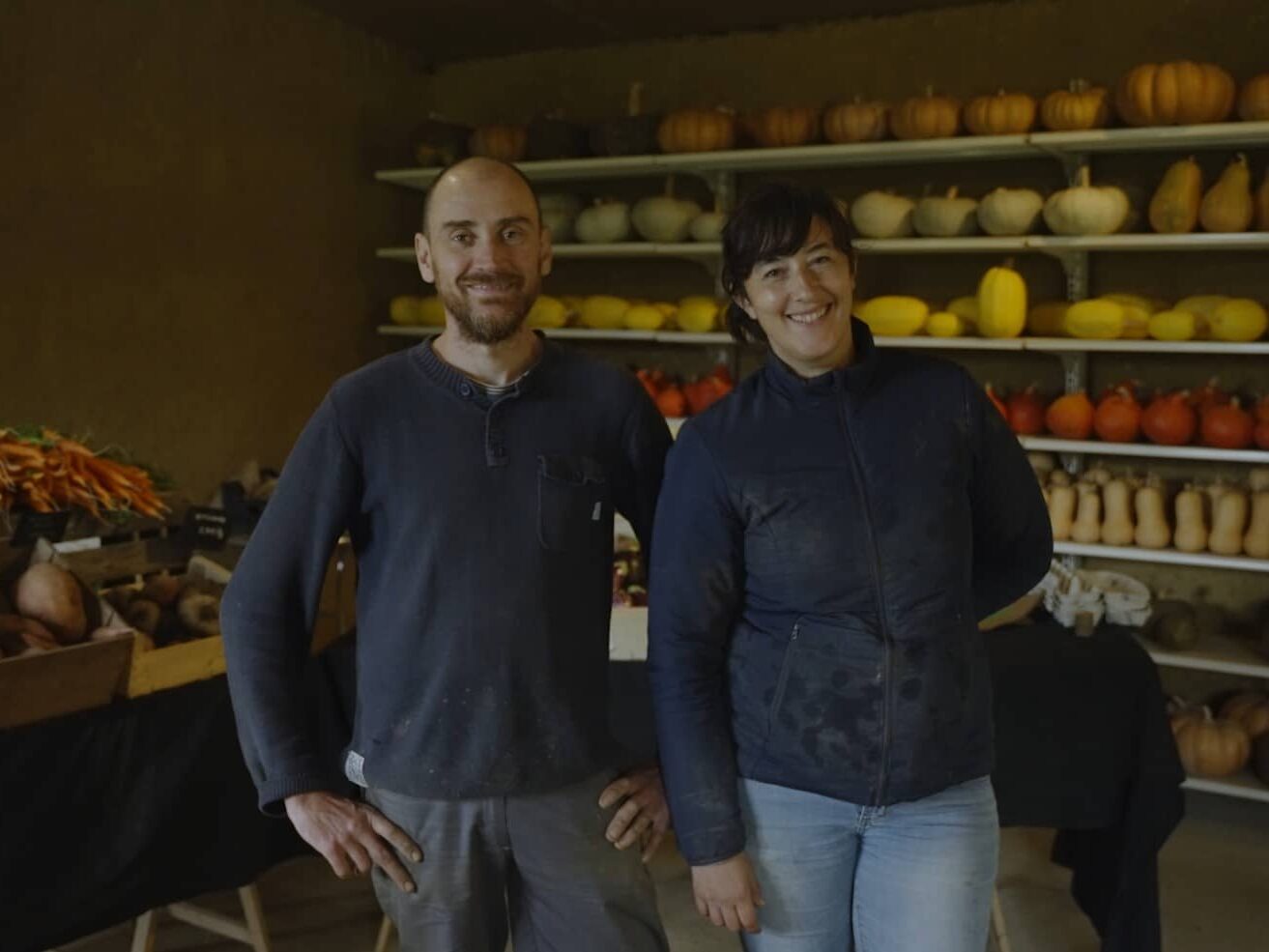 Damien Jourand et Mélina Godefroy, paysans de la ferme du Bois Olive